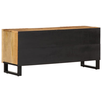 Tv-meubel 105x34x46 cm massief ruw mangohout