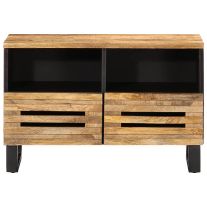 Tv-meubel 70x34x46 cm massief ruw mangohout