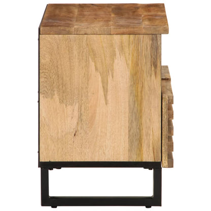 Tv-meubel 70x34x46 cm massief ruw mangohout