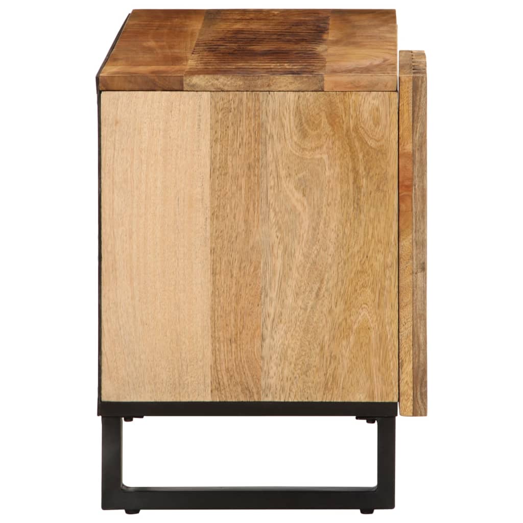 Tv-meubel 80x34x46 cm massief ruw mangohout