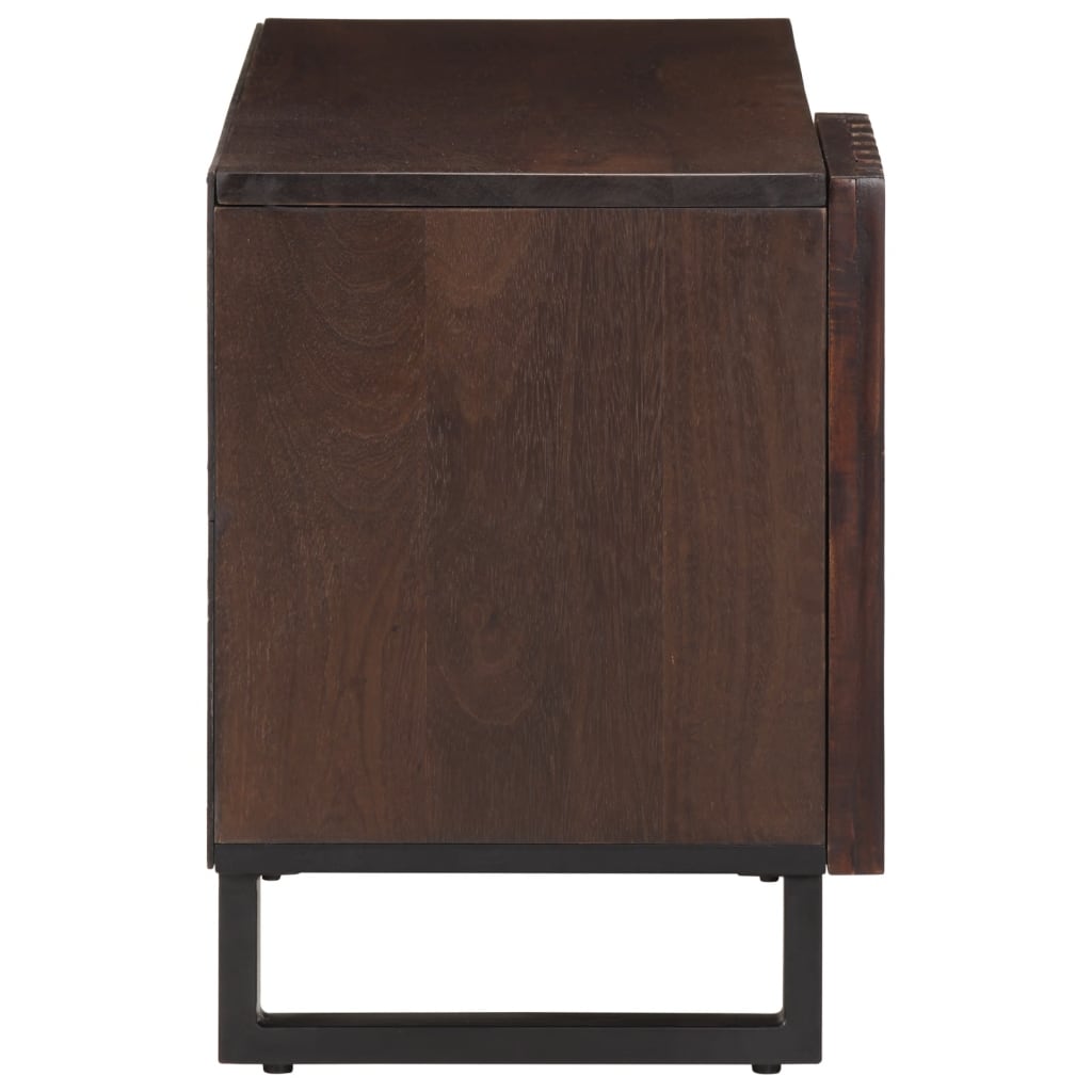 Tv-meubel 80x34x46 cm massief mangohout bruin