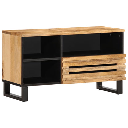 Tv-meubel 80x34x46 cm massief ruw mangohout