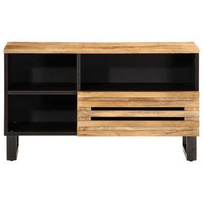 Tv-meubel 80x34x46 cm massief ruw mangohout