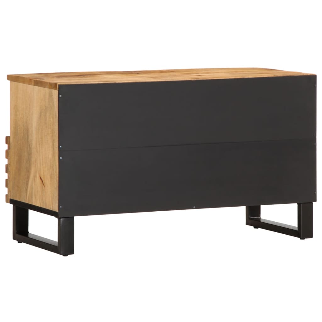 Tv-meubel 80x34x46 cm massief ruw mangohout