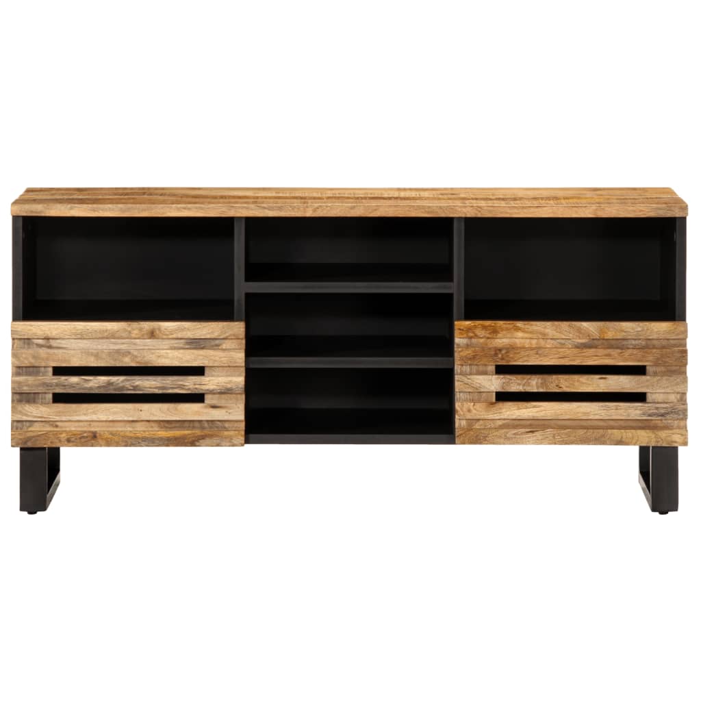 Tv-meubel 100x34x46 cm massief ruw mangohout