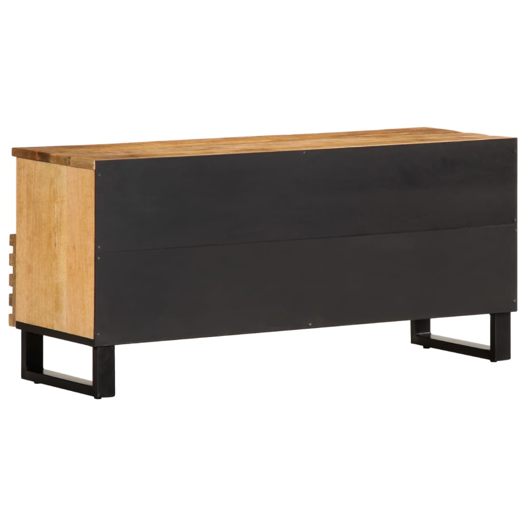 Tv-meubel 100x34x46 cm massief ruw mangohout