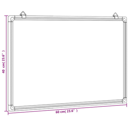 Whiteboard magnetisch 60x40x1,7 cm aluminium