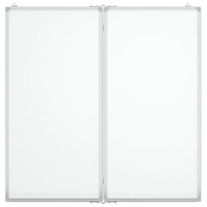 Whiteboard magnetisch inklapbaar 80x80x1,7 cm aluminium