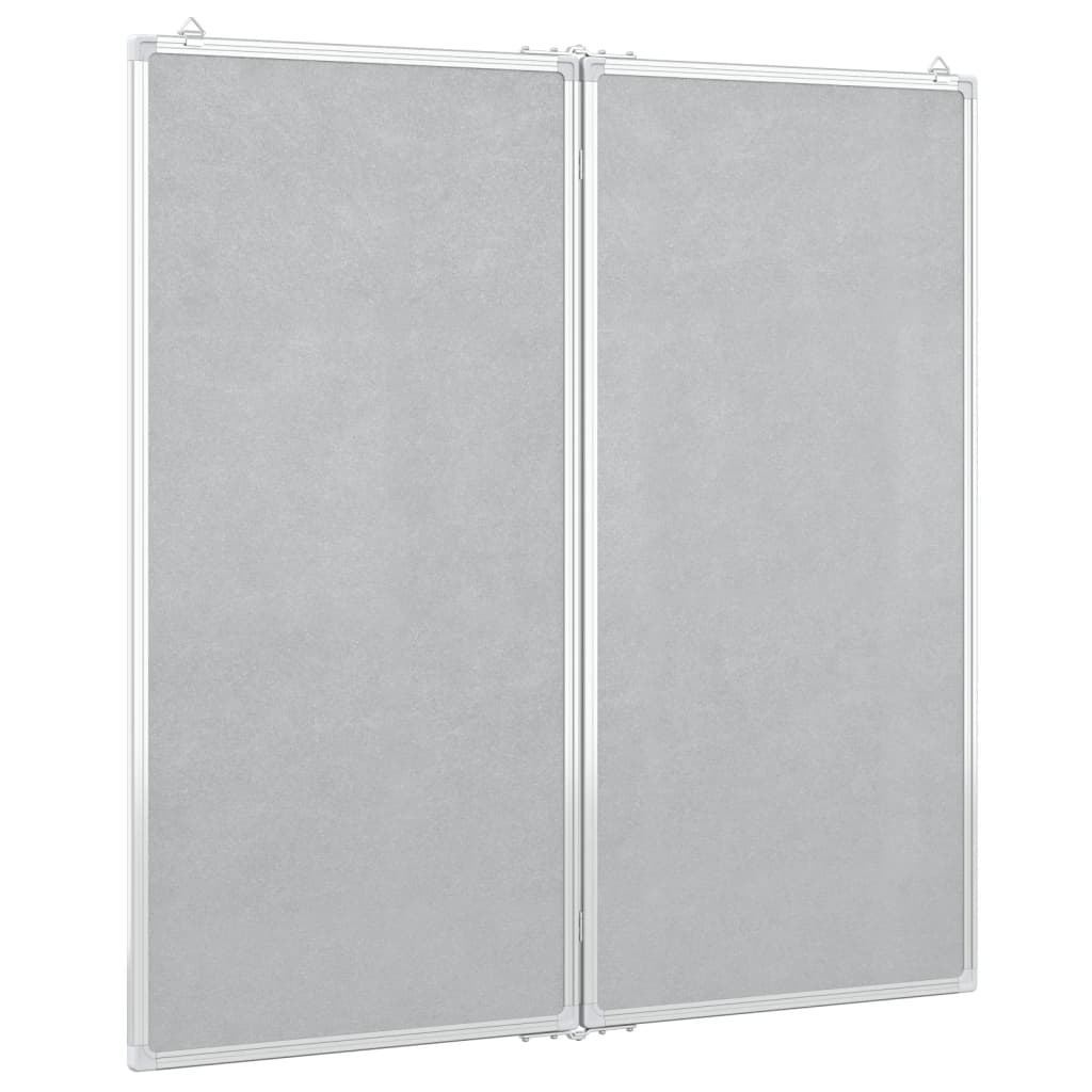 Whiteboard magnetisch inklapbaar 80x80x1,7 cm aluminium