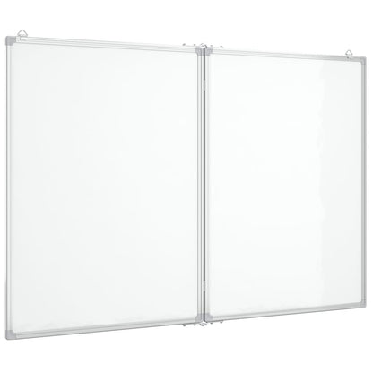 Whiteboard magnetisch inklapbaar 100x80x1,7 cm aluminium