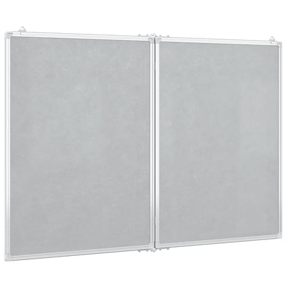 Whiteboard magnetisch inklapbaar 100x80x1,7 cm aluminium