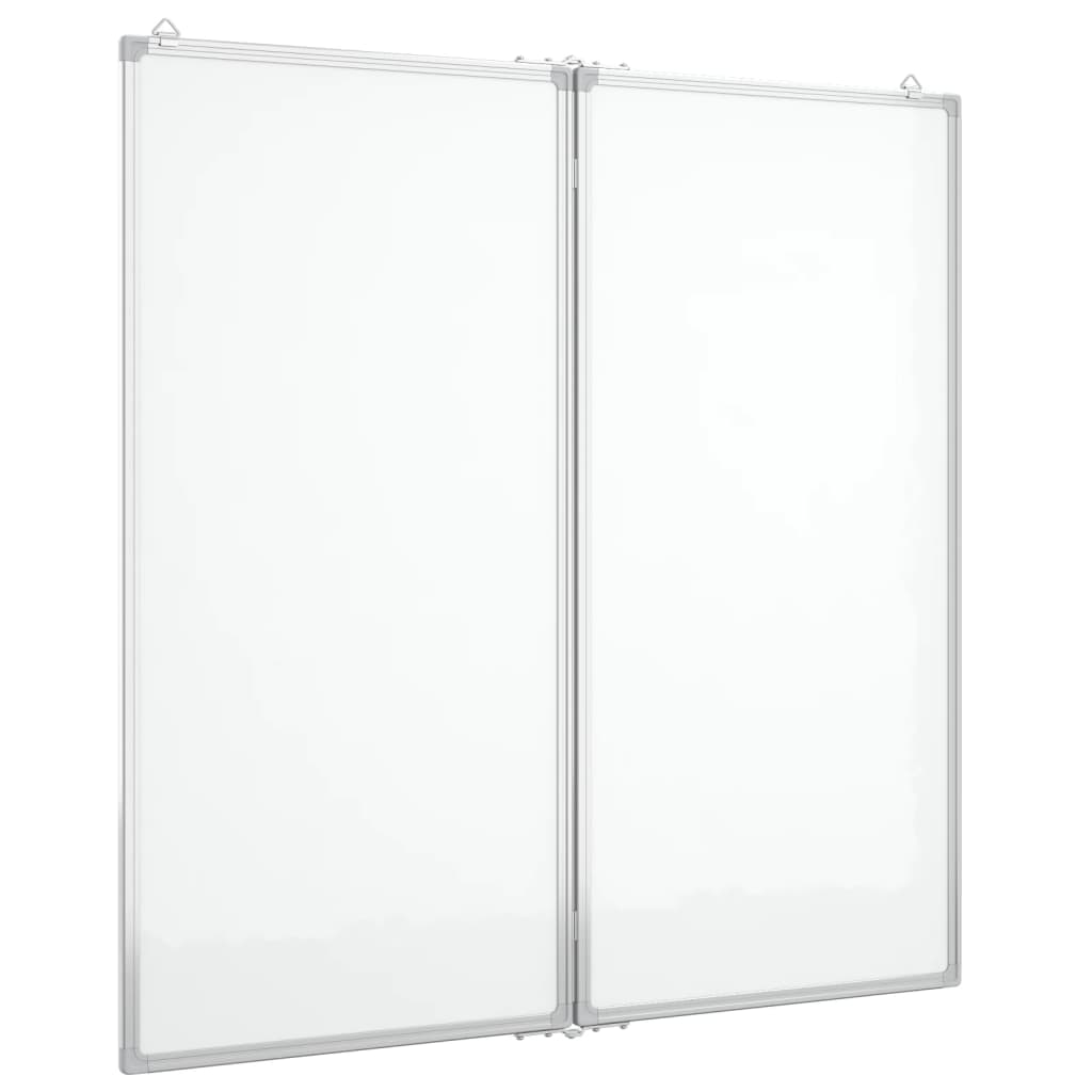 Whiteboard magnetisch inklapbaar 100x100x1,7 cm aluminium