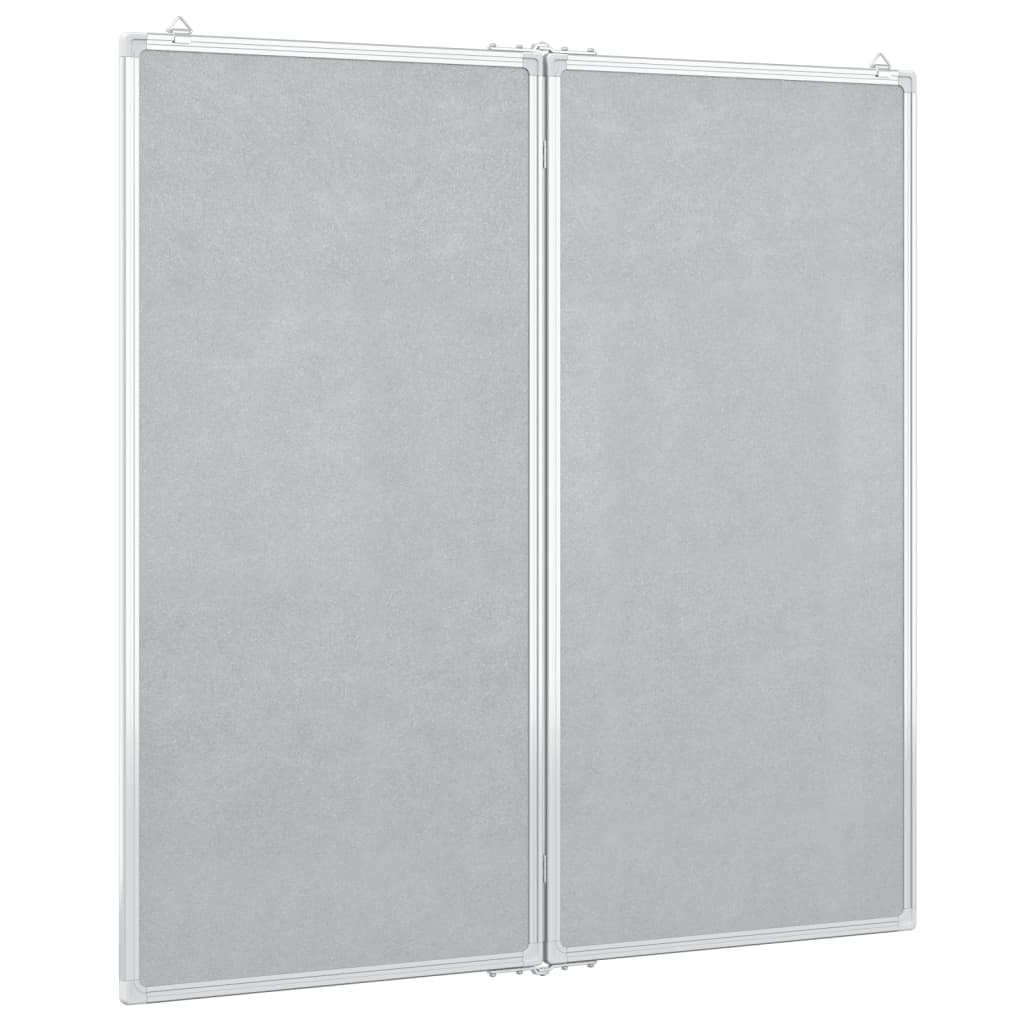 Whiteboard magnetisch inklapbaar 100x100x1,7 cm aluminium