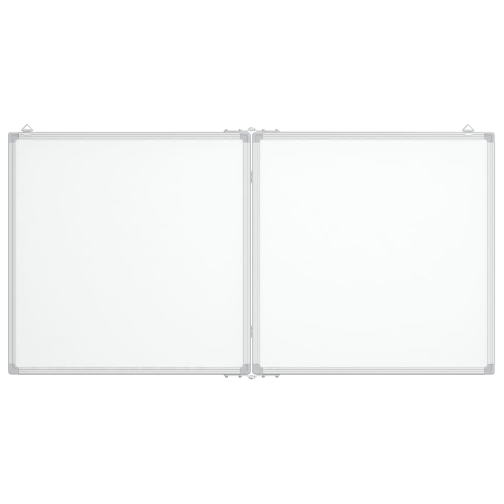 Whiteboard magnetisch inklapbaar 120x60x1,7 cm aluminium