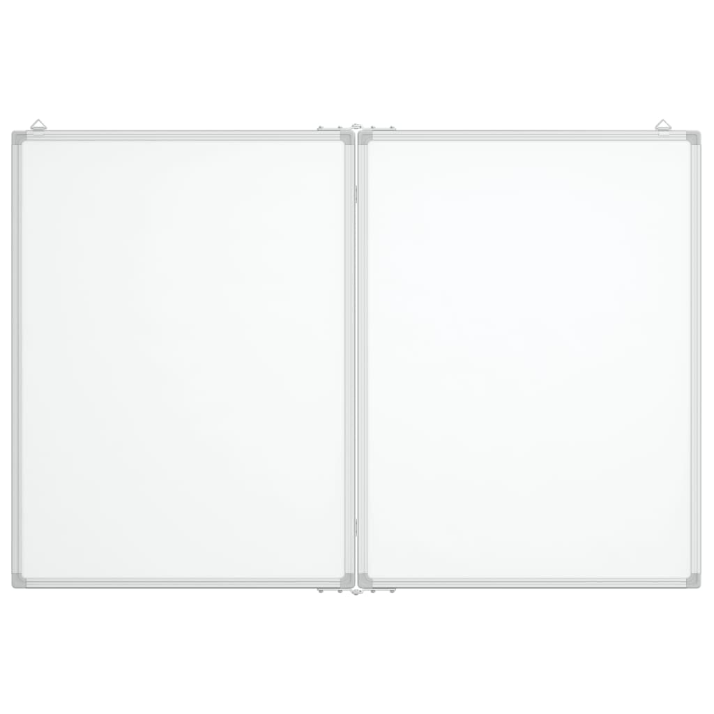 Whiteboard magnetisch inklapbaar 120x80x1,7 cm aluminium