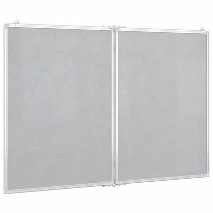 Whiteboard magnetisch inklapbaar 120x80x1,7 cm aluminium