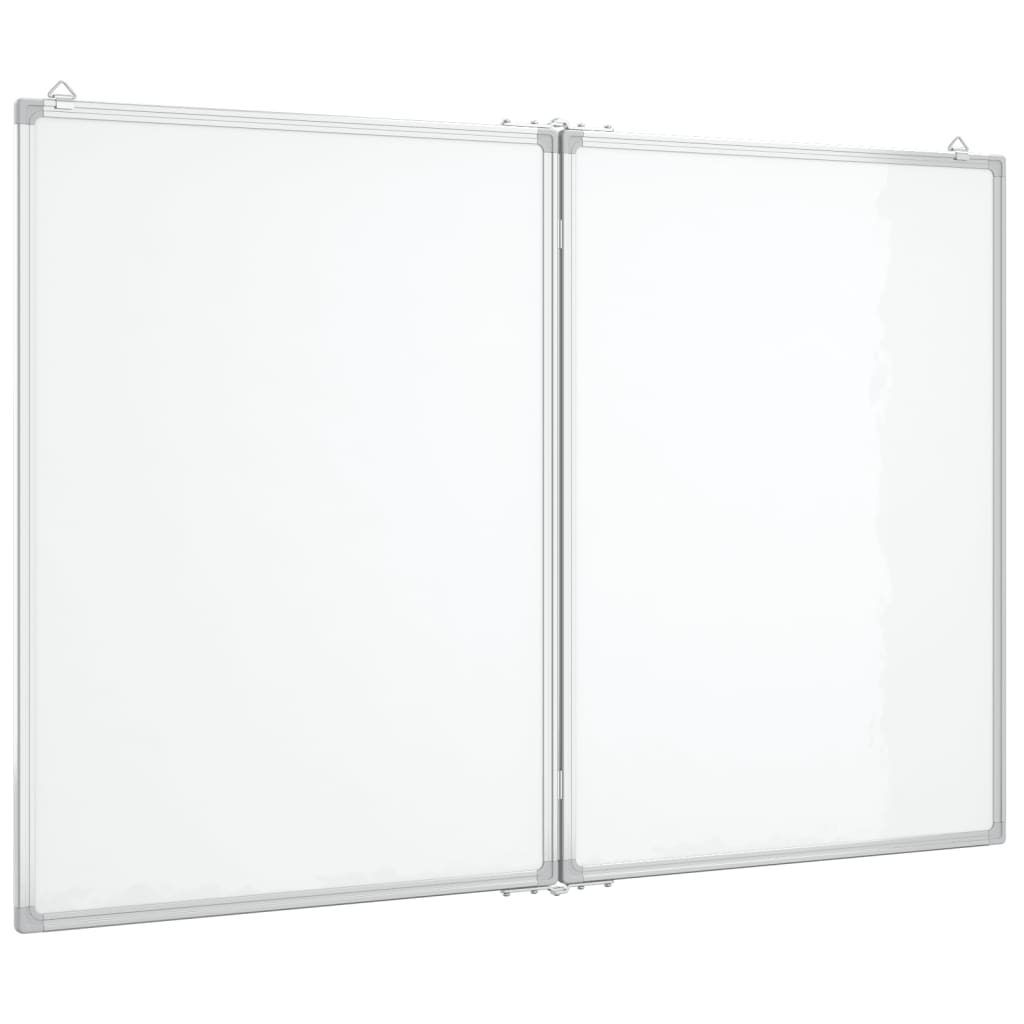 Whiteboard magnetisch inklapbaar 120x100x1,7 cm aluminium