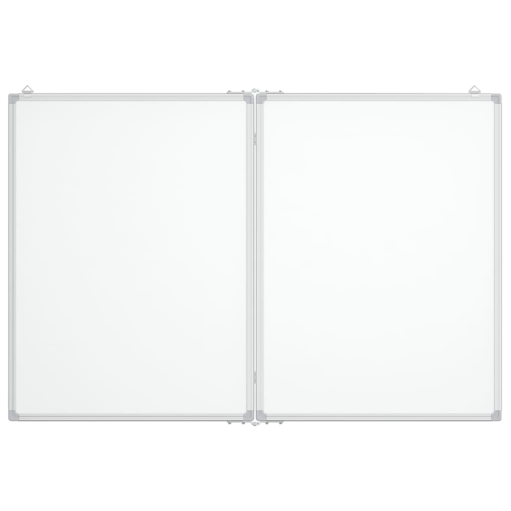 Whiteboard magnetisch inklapbaar 120x100x1,7 cm aluminium