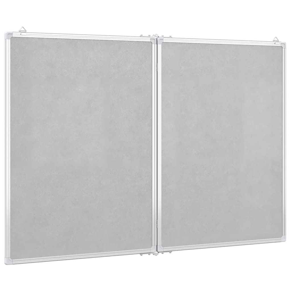 Whiteboard magnetisch inklapbaar 120x100x1,7 cm aluminium