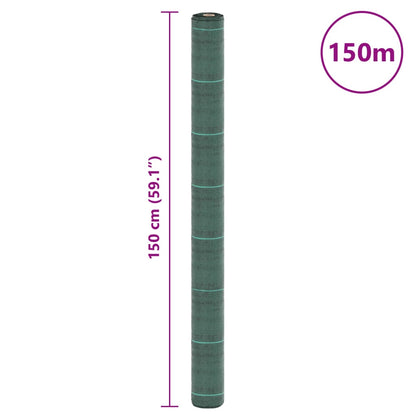 Worteldoek 1,5x150 m polypropeen groen