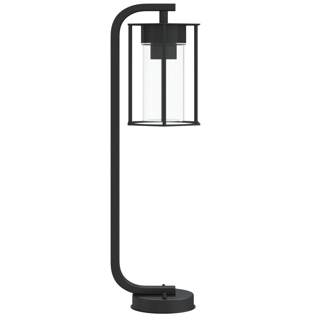 Vloerlamp voor buiten 3 st 60 cm roestvrij staal zwart