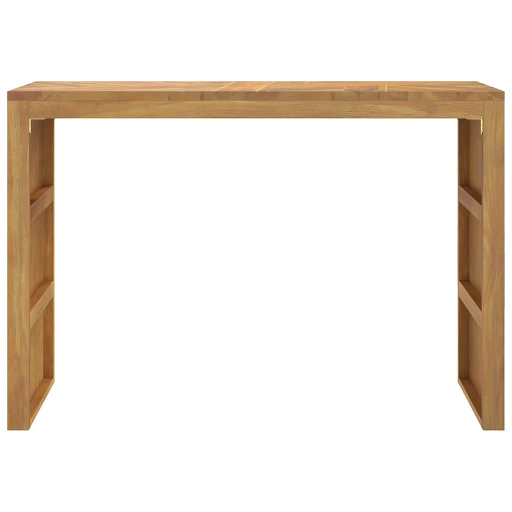 Wandtafel 110x35x75 cm massief teakhout