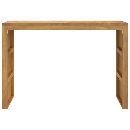 Wandtafel 110x35x75 cm massief teakhout