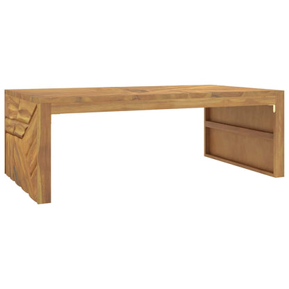 Wandtafel 110x60x38 cm massief teakhout