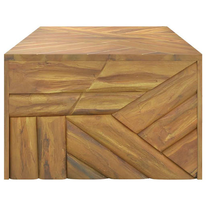 Wandtafel 110x60x38 cm massief teakhout