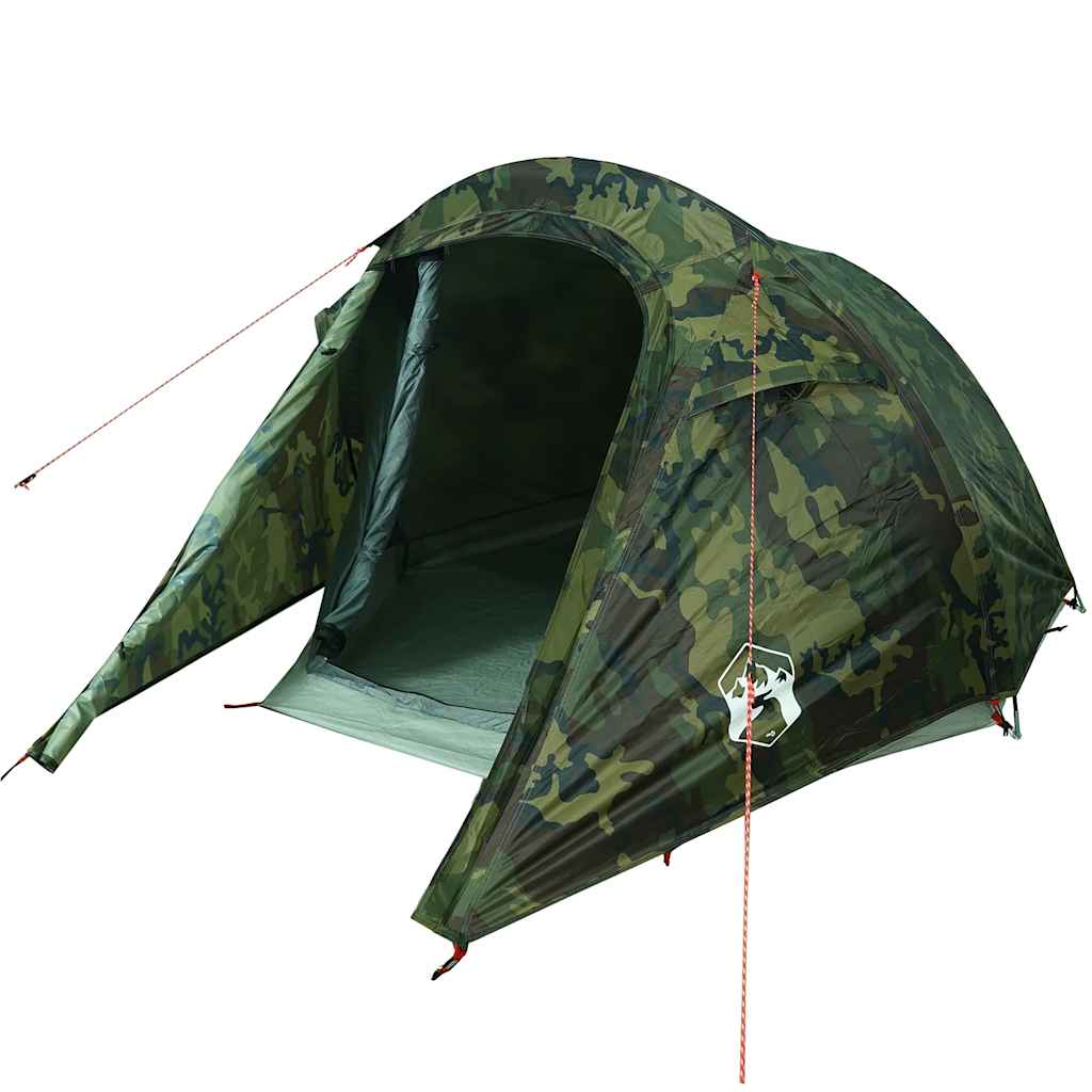 Tunneltent 2-persoons waterdicht camouflage