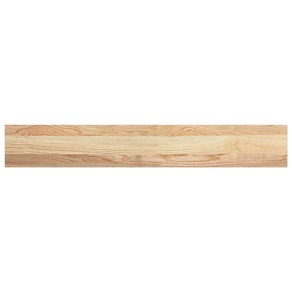 Vensterbanken 2 st onbehandeld 100x15x2 cm massief eikenhout