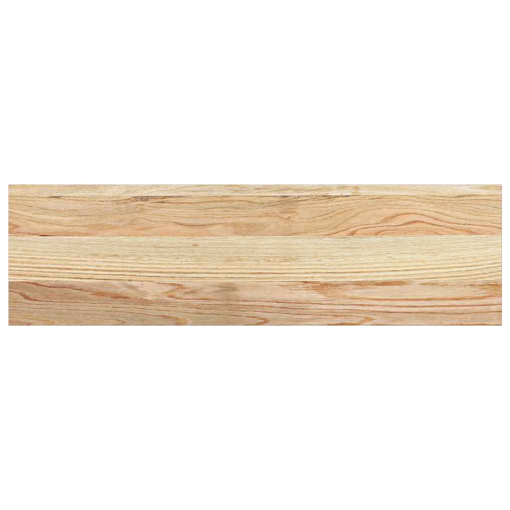 Vensterbanken 2 st onbehandeld 70x20x2 cm massief eikenhout