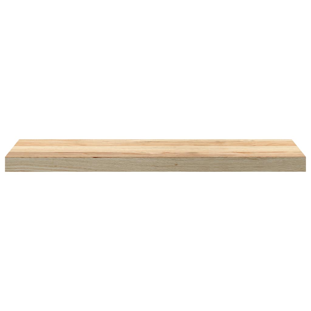 Vensterbanken 2 st onbehandeld 80x20x2 cm massief eikenhout