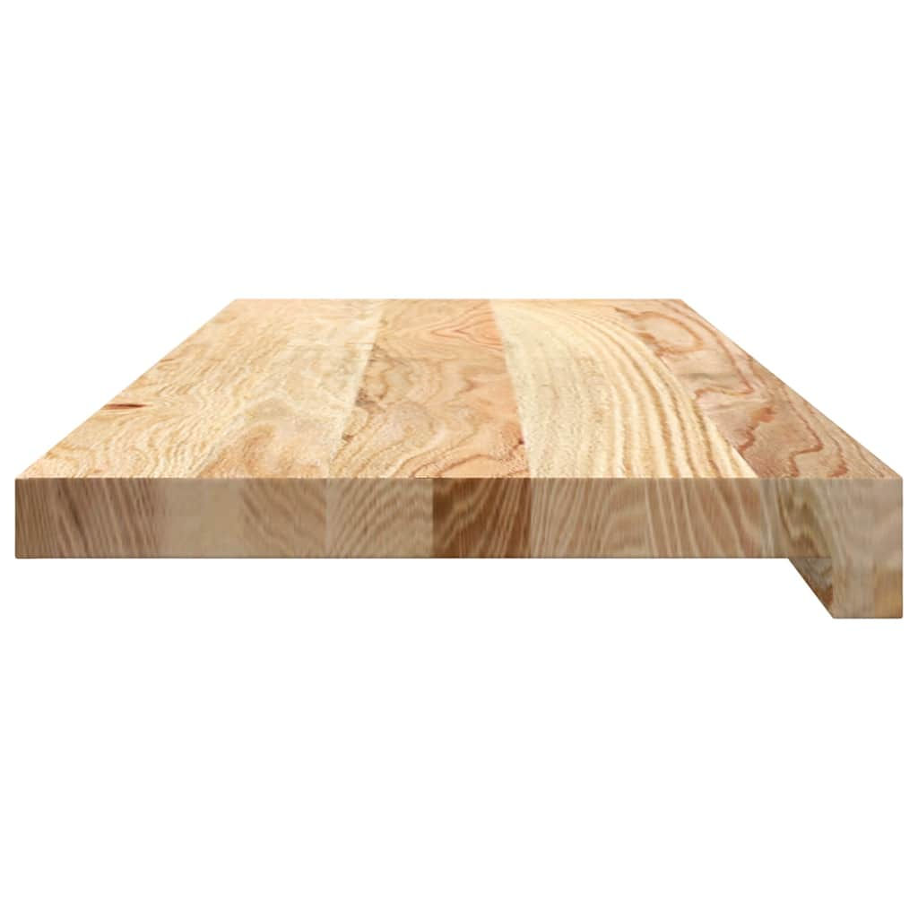 Vensterbanken 2 st onbehandeld 70x25x2 cm massief eikenhout