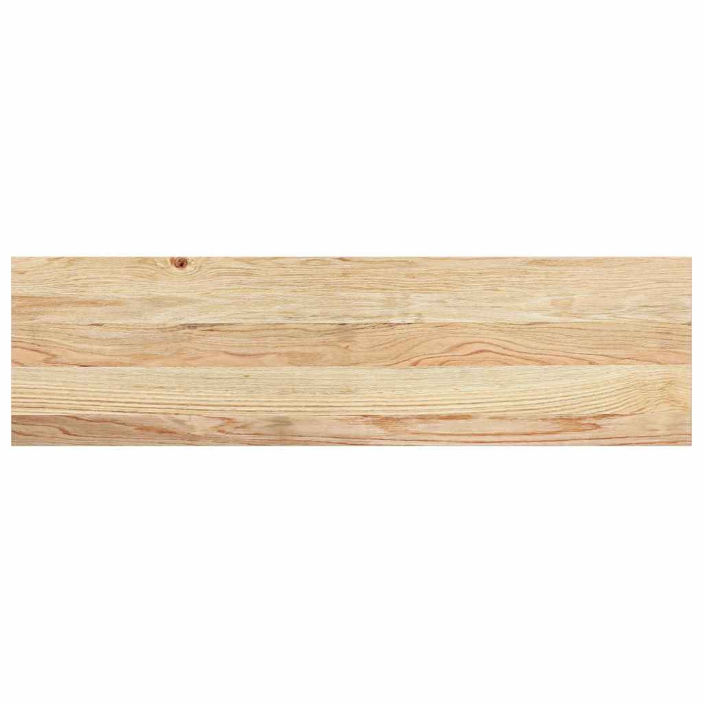 Vensterbanken 2 st onbehandeld 90x25x2 cm massief eikenhout