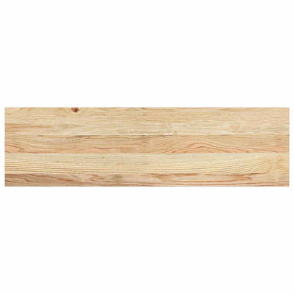 Vensterbanken 2 st onbehandeld 90x25x2 cm massief eikenhout