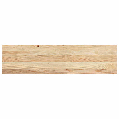 Vensterbanken 2 st onbehandeld 100x25x2 cm massief eikenhout