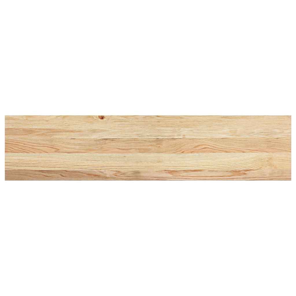 Vensterbanken 2 st onbehandeld 110x25x2 cm massief eikenhout