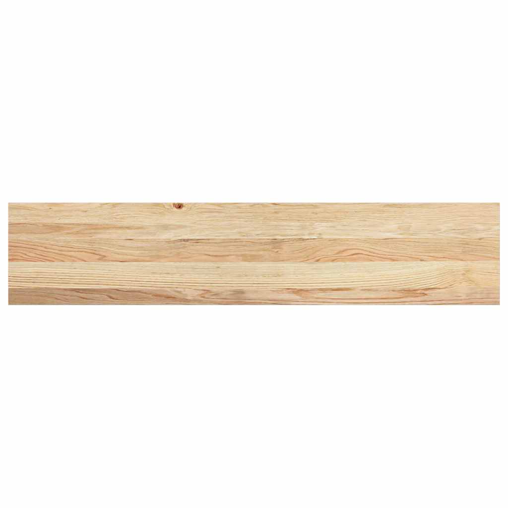 Vensterbanken 2 st onbehandeld 120x25x2 cm massief eikenhout