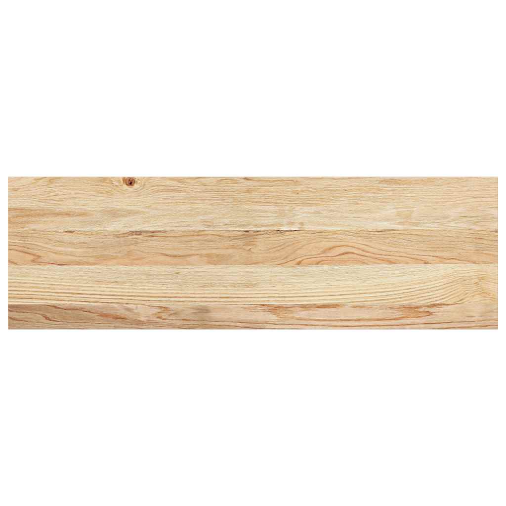 Vensterbanken 2 st onbehandeld 80x30x2 cm massief eikenhout