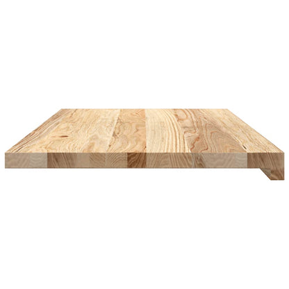 Vensterbanken 2 st onbehandeld 70x40x2 cm massief eikenhout