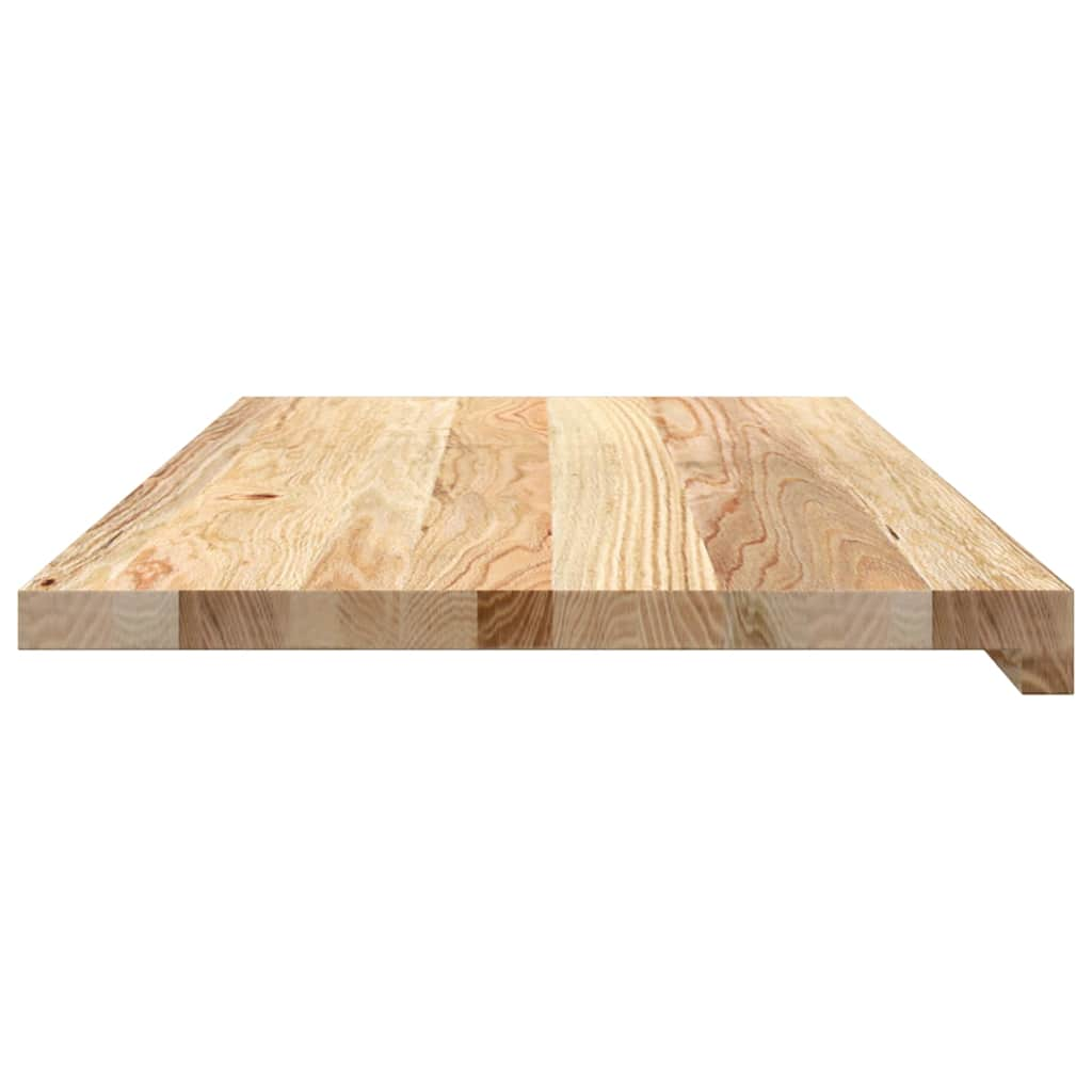 Vensterbanken 2 st onbehandeld 80x40x2 cm massief eikenhout