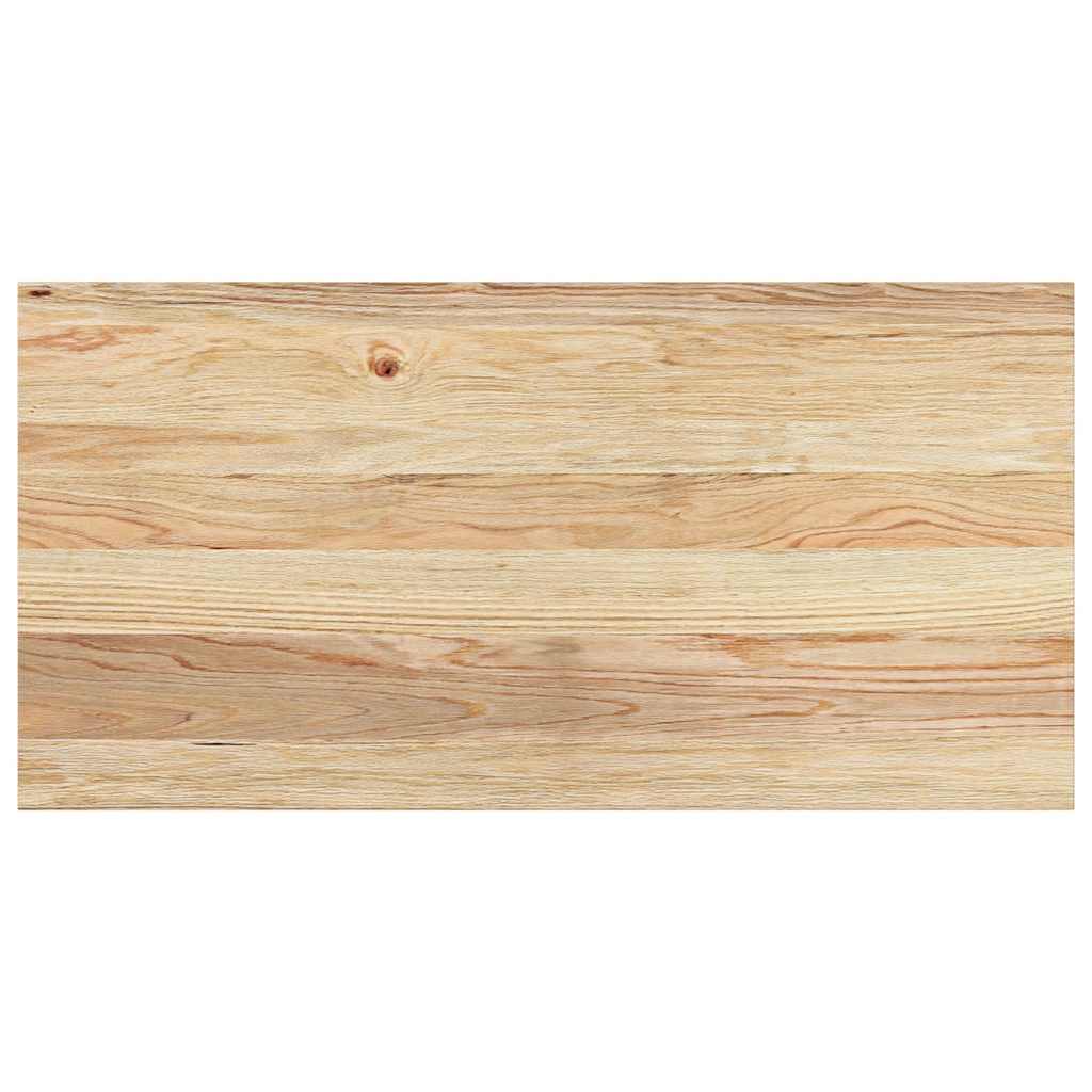 Vensterbanken 2 st onbehandeld 80x40x2 cm massief eikenhout