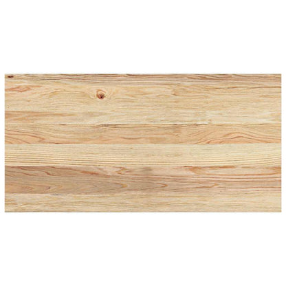 Vensterbanken 2 st onbehandeld 80x40x2 cm massief eikenhout