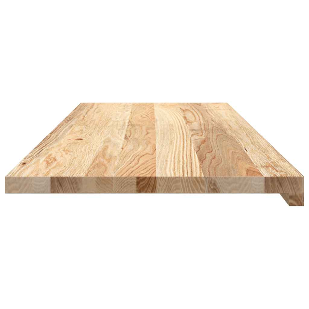 Vensterbanken 2 st onbehandeld 110x40x2 cm massief eikenhout