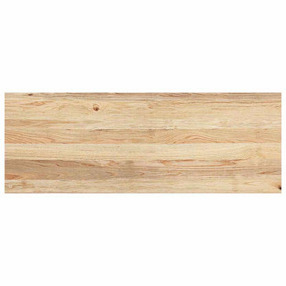 Vensterbanken 2 st onbehandeld 110x40x2 cm massief eikenhout