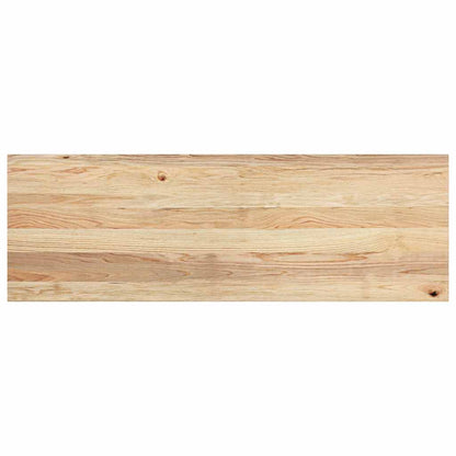 Vensterbanken 2 st onbehandeld 120x40x2 cm massief eikenhout