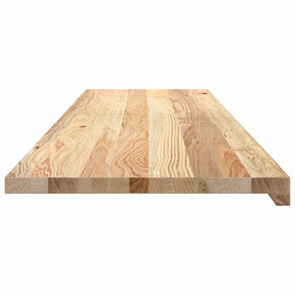 Vensterbanken 2 st onbehandeld 140x40x2 cm massief eikenhout