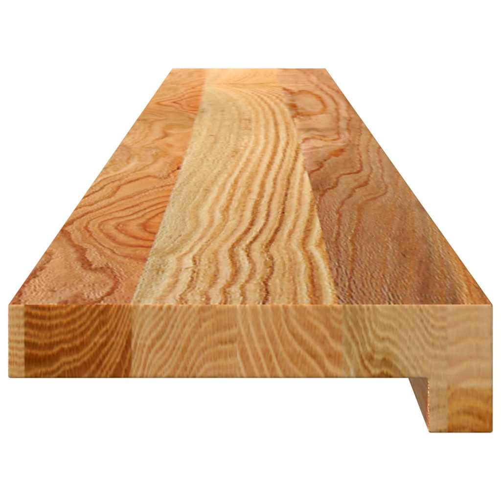 Vensterbanken 2 st 120x15x2 cm massief eikenhout lichtbruin