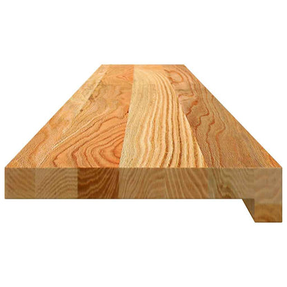 Vensterbanken 2 st 120x20x2 cm massief eikenhout lichtbruin